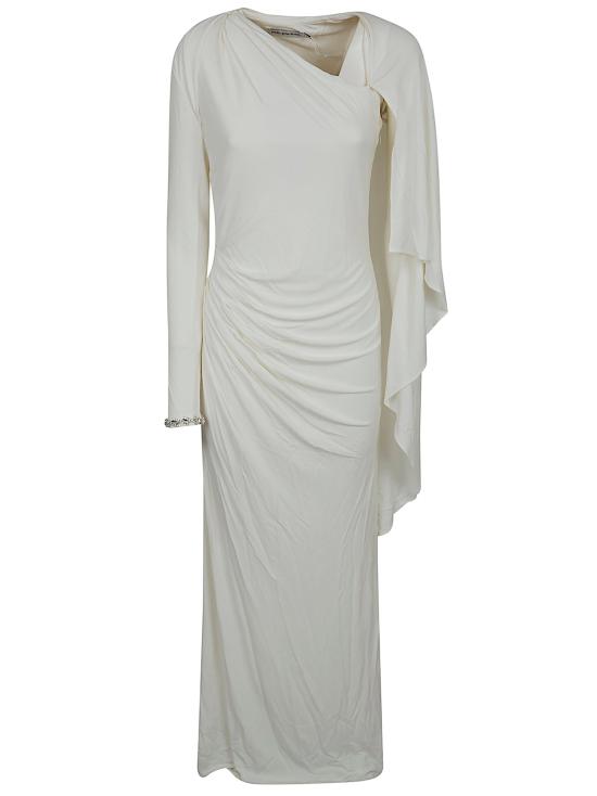 26SS 셀프 포트레이트 롱 원피스 RS26 505X WHITE