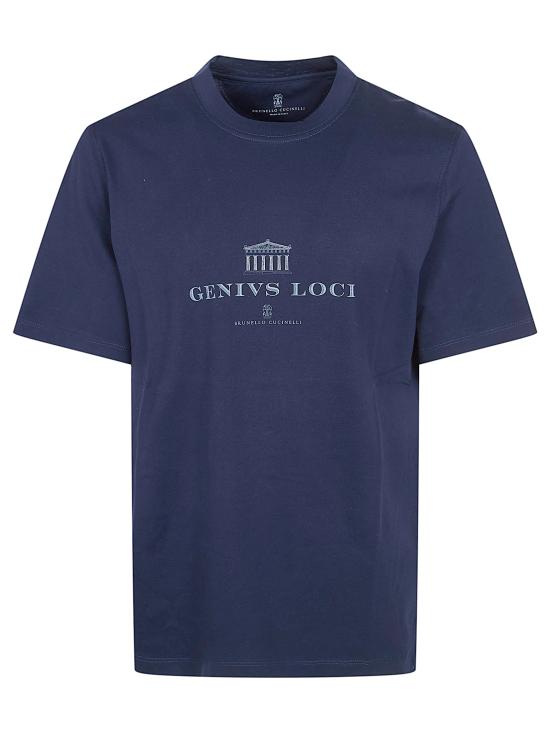 26SS 브루넬로 쿠치넬리 반팔 티셔츠 M0B138520 CLI32 COBALTO GRIGIO MEDIO 174