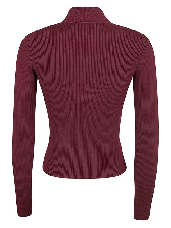 26SS 셀프 포트레이트 긴팔 티셔츠 RS26 138T BURGUNDY - SELF PORTRAIT