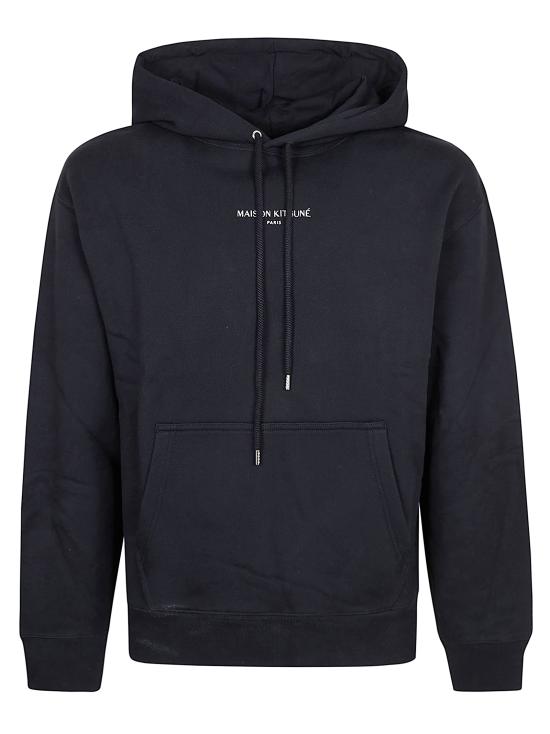 26SS 메종키츠네 후드 티셔츠 QM00700KM0341 P199 BLACK