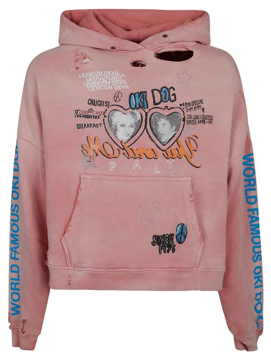 26SS 팔리 할리우드 후드 티셔츠 4U005Q3009PNK