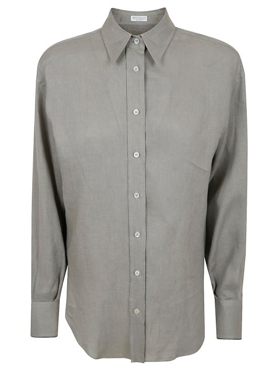 26SS 브루넬로 쿠치넬리 셔츠 MA698MQ906 C1063 KAKI