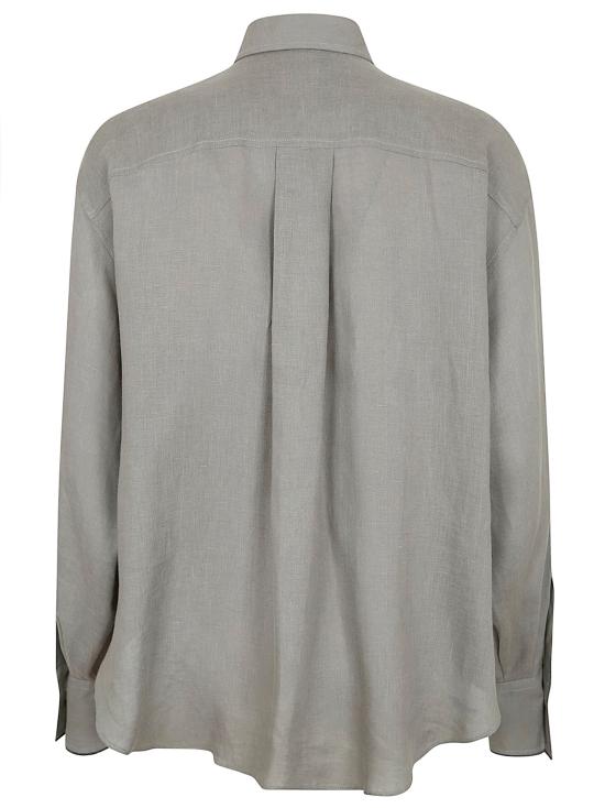 26SS 브루넬로 쿠치넬리 셔츠 MA698MQ906 C1063 KAKI - BRUNELLO CUCINELLI