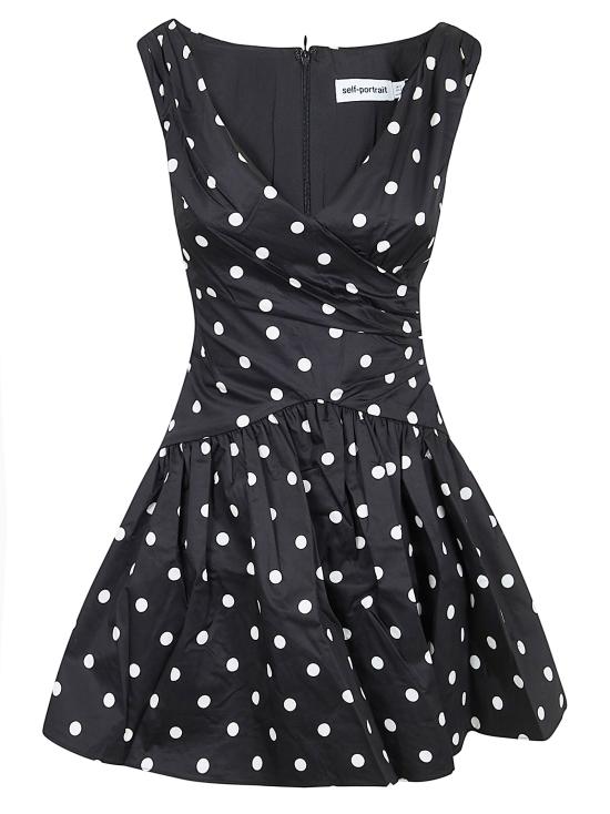 26SS 셀프 포트레이트 숏 원피스 RS26 209S BLACK