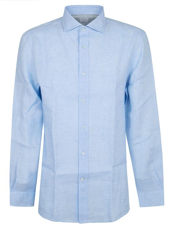 26SS 브루넬로 쿠치넬리 긴팔 셔츠 MM6840627 C105 CELESTE