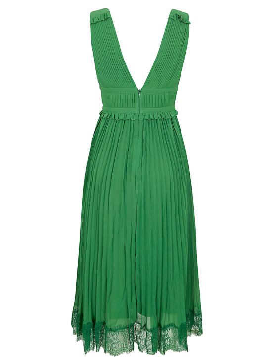 26SS 셀프 포트레이트 미디 원피스 RS26 215M GREEN - SELF PORTRAIT