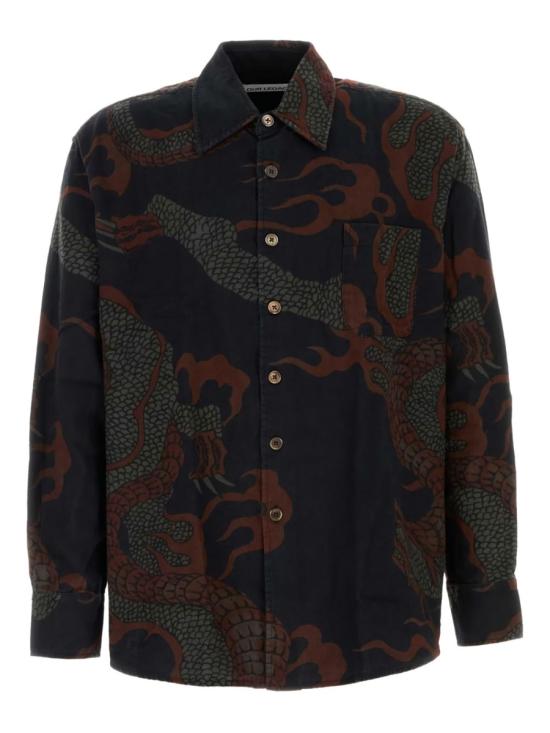 25FW 아워레가시 긴팔 셔츠 M4252AB BROWNABSTRACTSNAKEPRINT