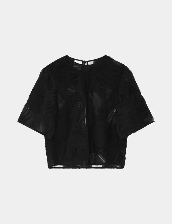  Day Birger et Mikkelsen 블라우스 Day Birger Et Mikkelsen 타티아나 크로셰 레이스 탑 블랙 - OTHER BRANDS