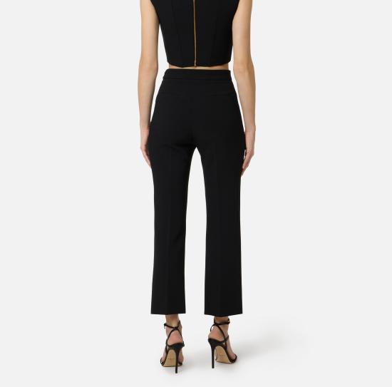 26SS 엘리자베타프랜치 트레이닝 상의 PA16861E2 110 Black - ELISABETTA FRANCHI