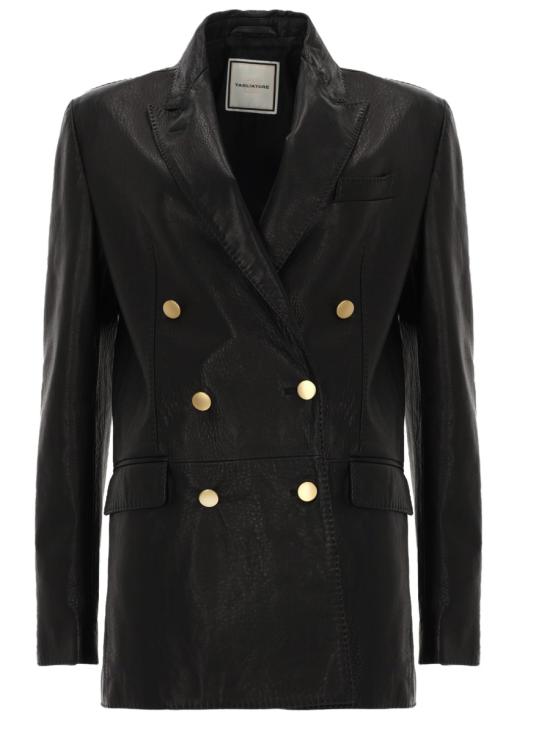 25FW 딸리아토레 가죽 자켓 JOSIEAI CHI250625I230NERO BLACK