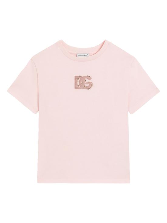 26SS [키즈] 돌체앤가바나 티셔츠 L5JTQUK G7P0KF0662 PINK