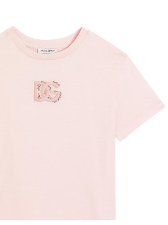 26SS [키즈] 돌체앤가바나 티셔츠 L5JTQUK G7P0KF0662 PINK - DOLCE & GABBANA