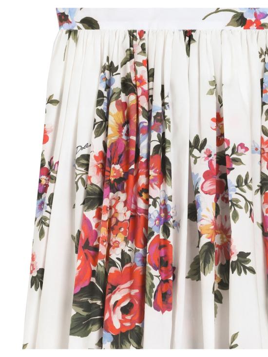 26SS [키즈] 돌체앤가바나 스커트 L55I53K HS5UUHA5ZO WHITE - DOLCE & GABBANA