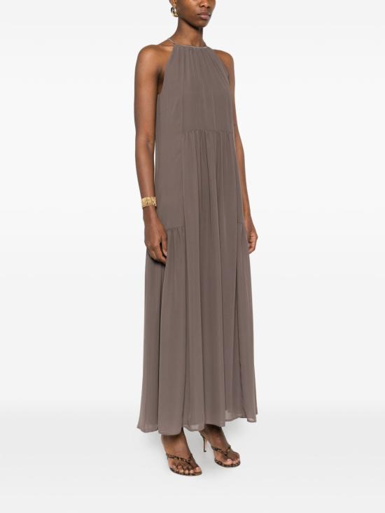 26SS 페세리코 미디 원피스 A02058 07309151 Brown - PESERICO