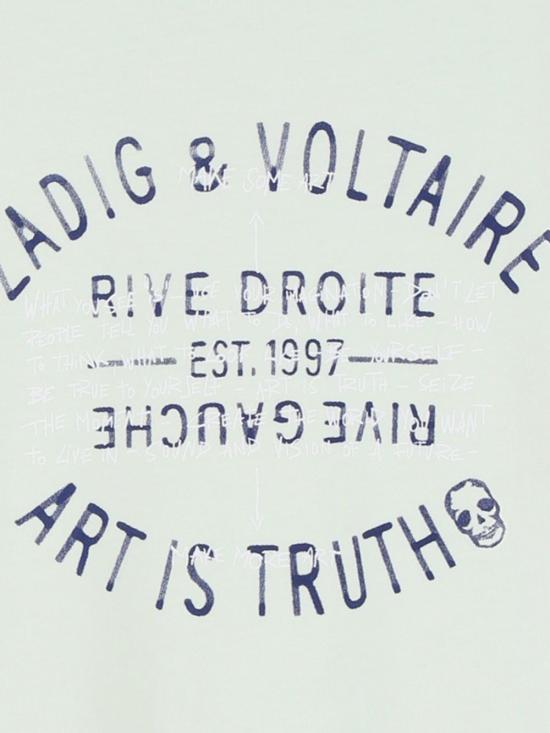 26SS [키즈] 자딕앤볼테르 티셔츠 X60580 72G Green - ZADIG & VOLTAIRE