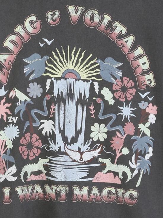 26SS [키즈] 자딕앤볼테르 티셔츠 X60528 09B Black - ZADIG & VOLTAIRE