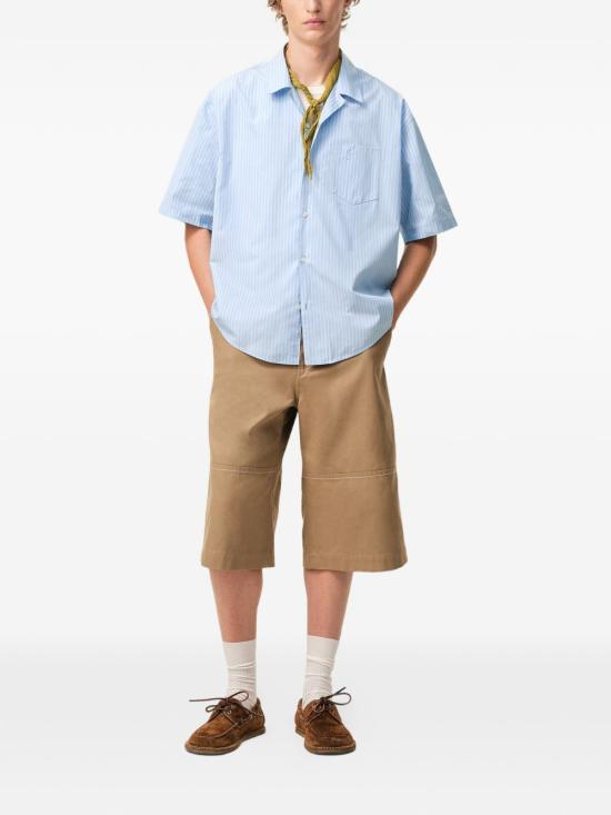 26SS 아미 반팔 셔츠 HSH833CO0219 4844 Blue - AMI