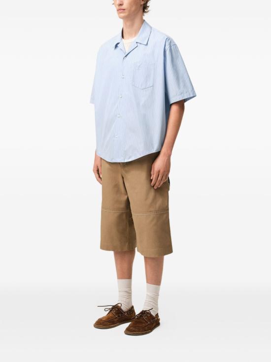 26SS 아미 반팔 셔츠 HSH833CO0219 4844 Blue - AMI