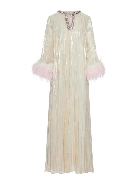 26SS 셀프 포트레이트 롱 원피스 RS26507XCHAMPAGNE Nude Neutrals