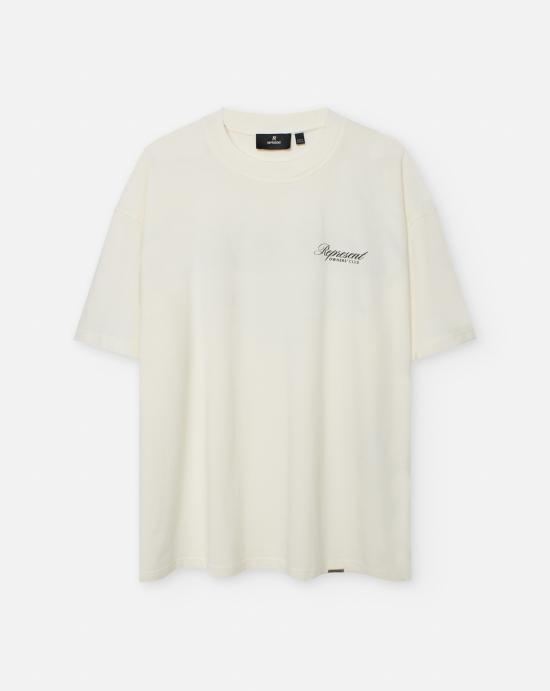 26SS 리프레젠트 셔츠 OCM41201 072FLAT WHITE Beige