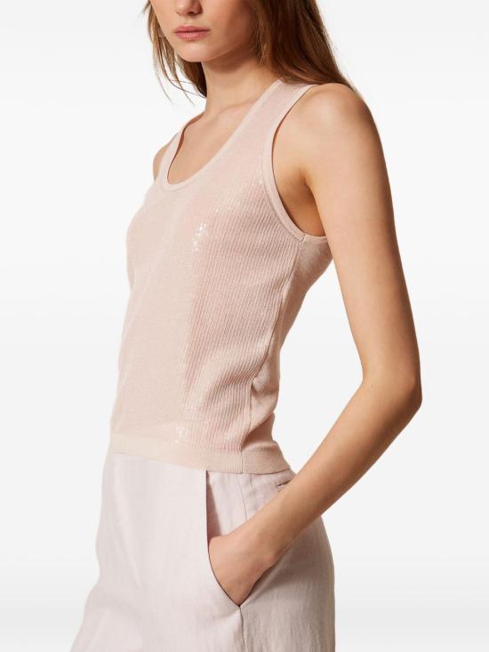 26SS 트윈셋 민소매 티셔츠 261TP3301 00570 Pink - TWINSET