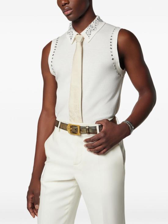 26SS 베르사체 넥타이 1007310 1A099991W470 White - VERSACE