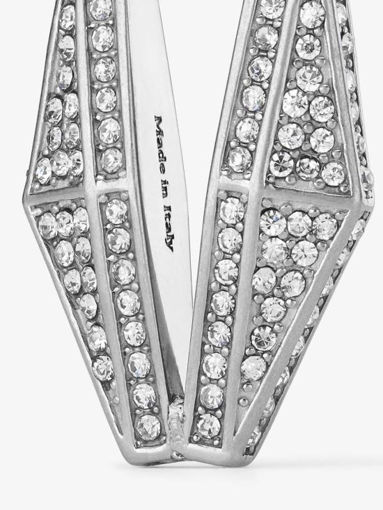 26SS 지미추 이어링 DIAMOND CHN EARRING MHD SILVER CRYSTAL - JIMMY CHOO