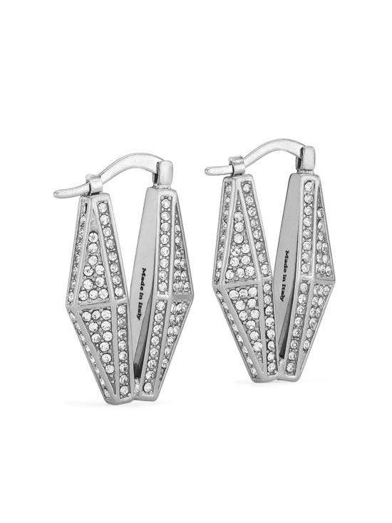 26SS 지미추 이어링 DIAMOND CHN EARRING MHD SILVER CRYSTAL - JIMMY CHOO
