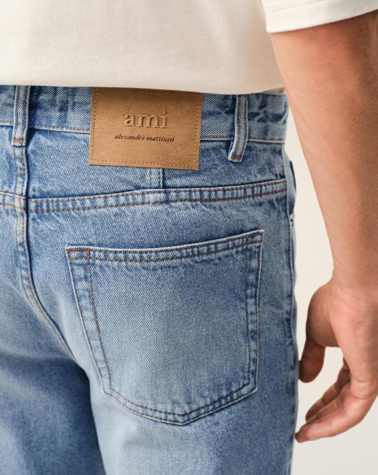 26SS 아미 테이퍼드 핏 진 HTR103DE0046 480 Bleu used - AMI