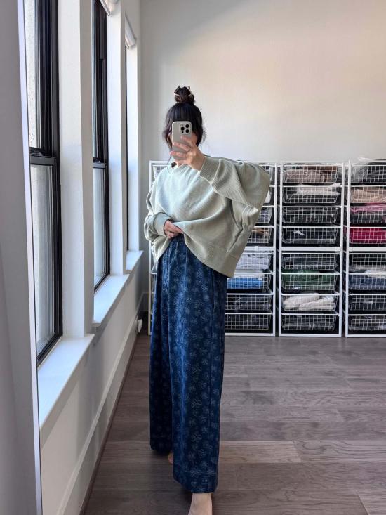  Nettle Studios 스트레이트 팬츠 네틀 스튜디오 미드 이지 팬츠 다크 데이지 데님 - OTHER BRANDS