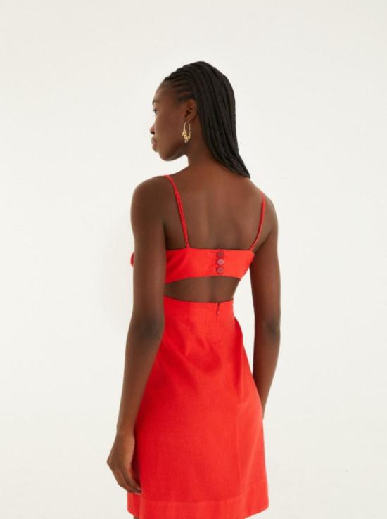  팜 리오 숏 원피스 3D 플라워 미니 드레스 - FARM RIO