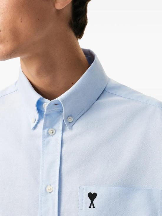 26SS 아미 긴팔 셔츠 HSH823CO0031 450 BLEU CIEL - AMI