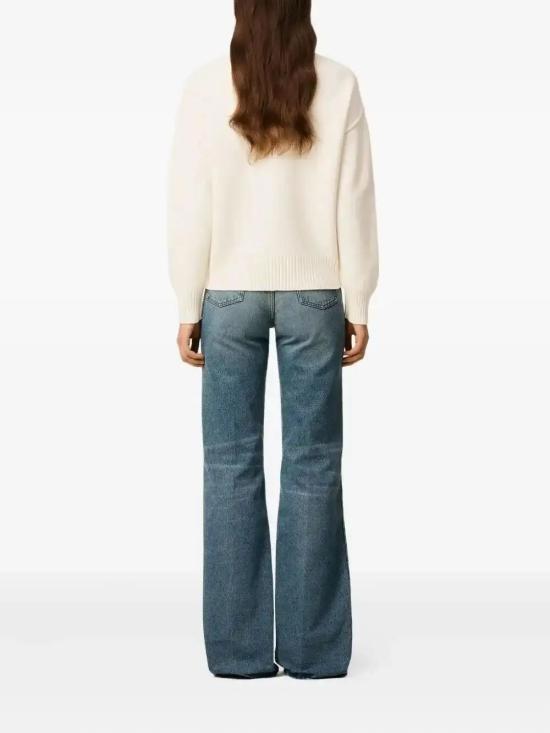 26SS 아미 빅 하트 울 크루넥 스웨터 UKS838018 154 ECRU ROUGE - AMI