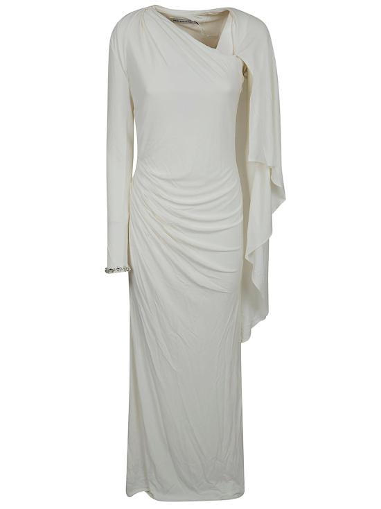 26SS 셀프 포트레이트 롱 원피스 RS26 505X WHITE