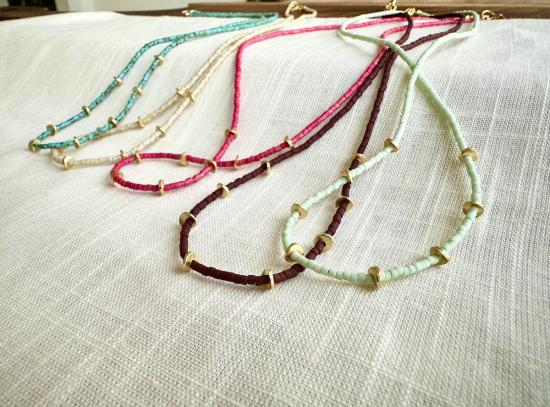  오션 브레이크업 목걸이/팬던트 메사 비즈 목걸이 - OCEAN BREAKUP