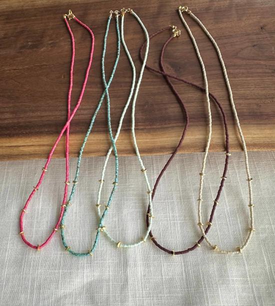  오션 브레이크업 목걸이/팬던트 메사 비즈 목걸이 - OCEAN BREAKUP