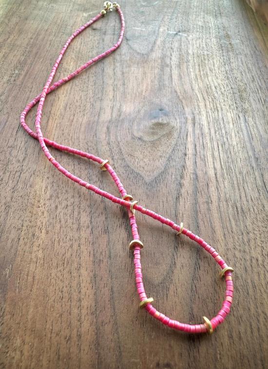  오션 브레이크업 목걸이/팬던트 메사 비즈 목걸이 - OCEAN BREAKUP