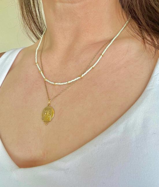  오션 브레이크업 목걸이/팬던트 메사 비즈 목걸이 - OCEAN BREAKUP