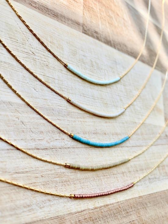  오션 브레이크업 목걸이/팬던트 씬 미니멀리스트 네크리스