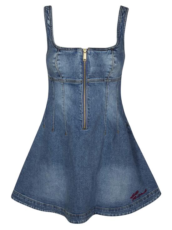 26SS 셀프 포트레이트 데님 원피스 RS26812S BLUE