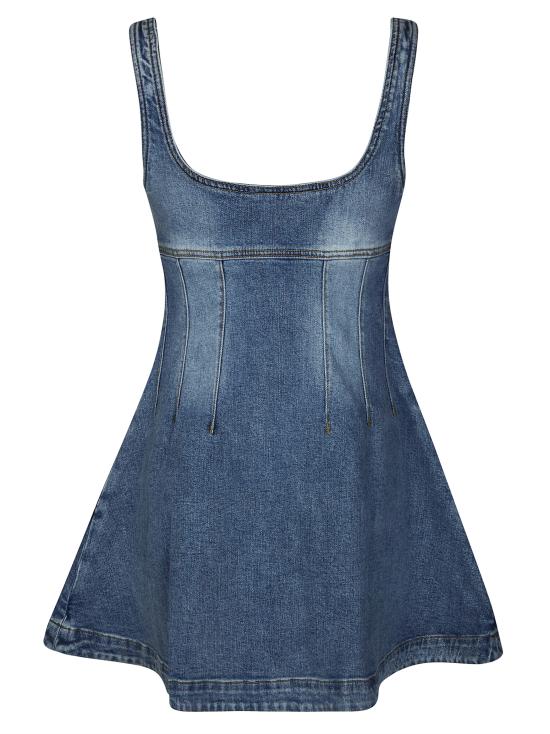26SS 셀프 포트레이트 데님 원피스 RS26812S BLUE - SELF PORTRAIT