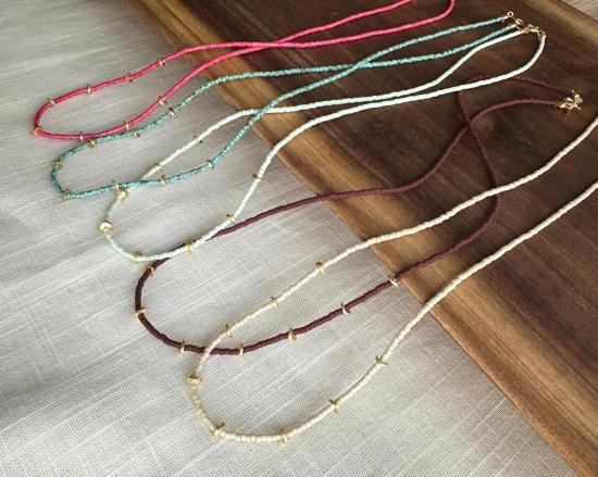  오션 브레이크업 목걸이/팬던트 메사 비즈 목걸이 - OCEAN BREAKUP