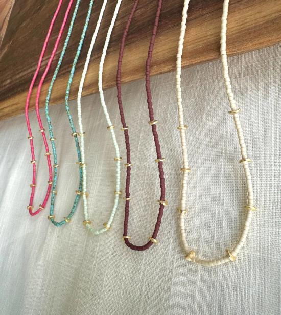  오션 브레이크업 목걸이/팬던트 메사 비즈 목걸이 - OCEAN BREAKUP