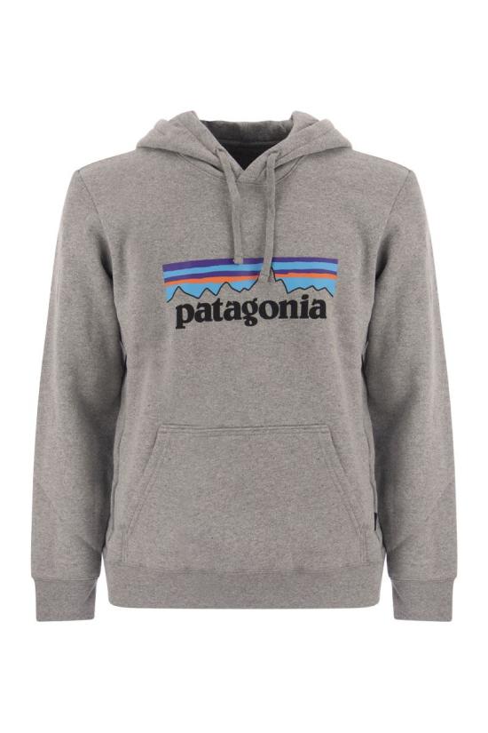  파타고니아 P-6 로고 업라이절 후드 티셔츠 39622 GLH GREY