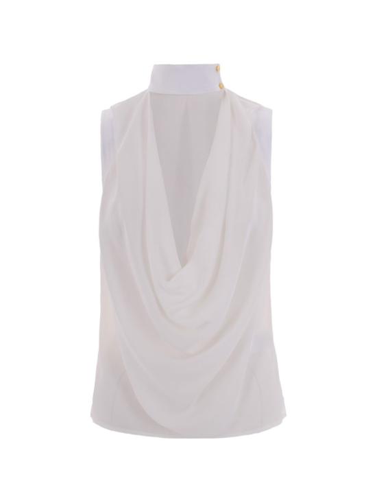 26SS 엘리자베타프랜치 셔츠 CA13461E2 360 Ivory - ELISABETTA FRANCHI