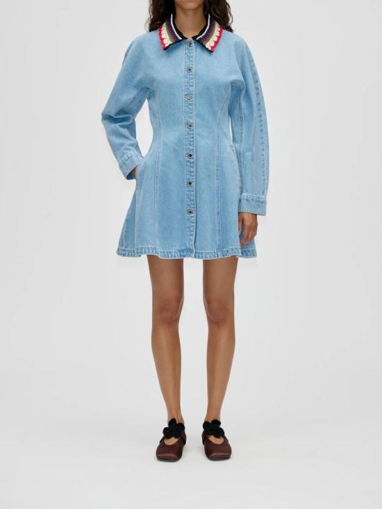 26SS 스티네 고야 미디 원피스 SGSS26D2232453BLUE Denim - STINE GOYA