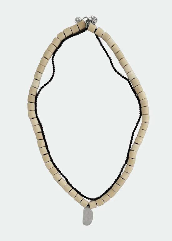  에이비오에이비 목걸이/팬던트 아보압 콩 목걸이 흰색 마노