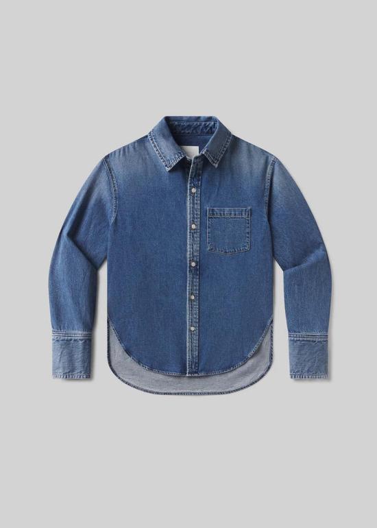  시티즌 오브 휴머니티 데님 셔츠 인류 시민 카터 셔츠 상의