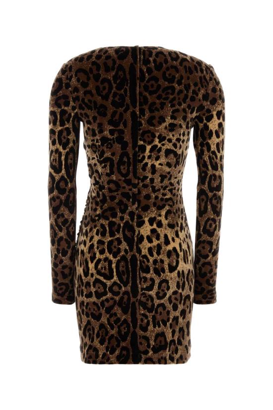 25FW 돌체앤가바나 미디 원피스 F6DCZTFJ7D5 S8350 Animal Print - DOLCE & GABBANA