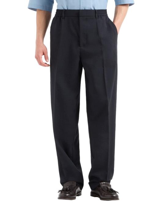 26SS 엠포리오 아르마니 스트레이트 팬츠 EM001145 AF13674 118 Black - EMPORIO ARMANI